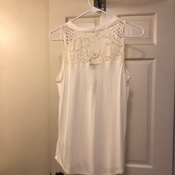 Express for Women Ivory Camisole with Lace Back - Picture 6 of 6
